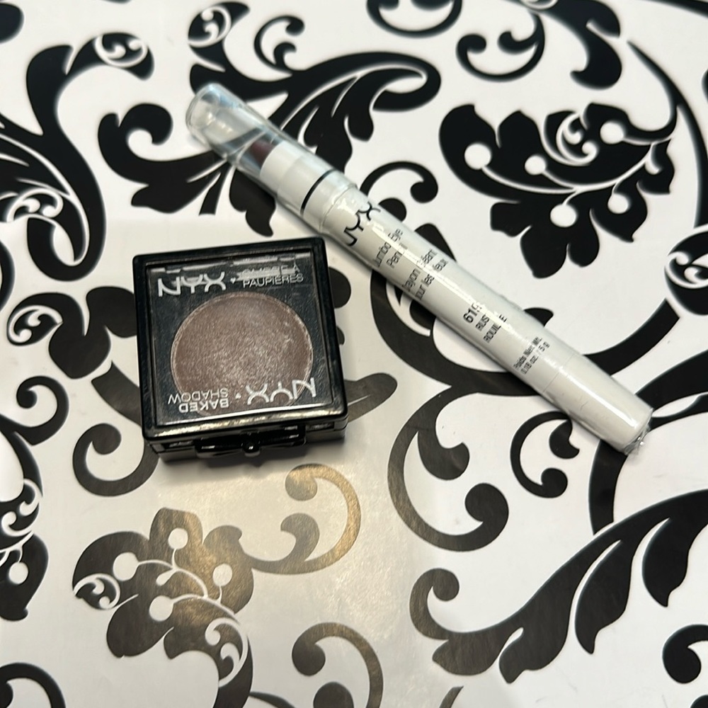 NYX Eye Bundle, Baked Shadow & Jumbo Eye Pencil